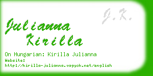 julianna kirilla business card